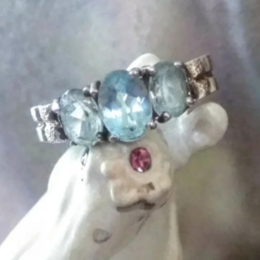 Santa Maria Aquamarine Sterling Silver Ring